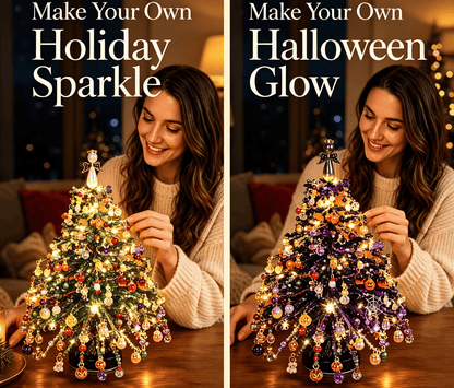 🎄DIY Beaded Christmas Tree Kit – 🎅Create Your Own Sparkling Holiday Decoration
