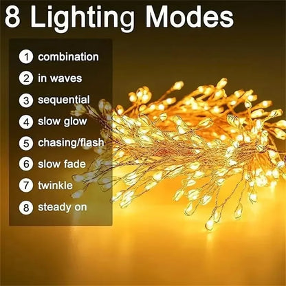 🎁Last Day 49% OFF - 💡LED Copper Wire Firecracker Light String✨