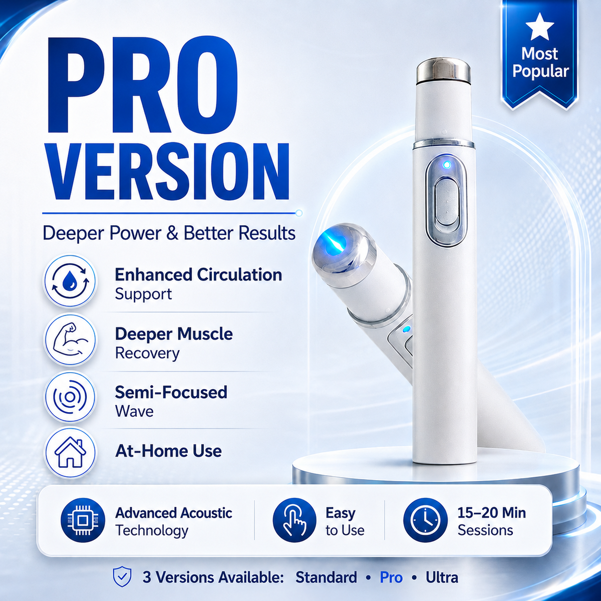 🔥 Mresio® Ultrasonic Shock Wave Therapy Massager——Restore Circulation. Relieve Deep Pain. Rebuild Male Confidence.