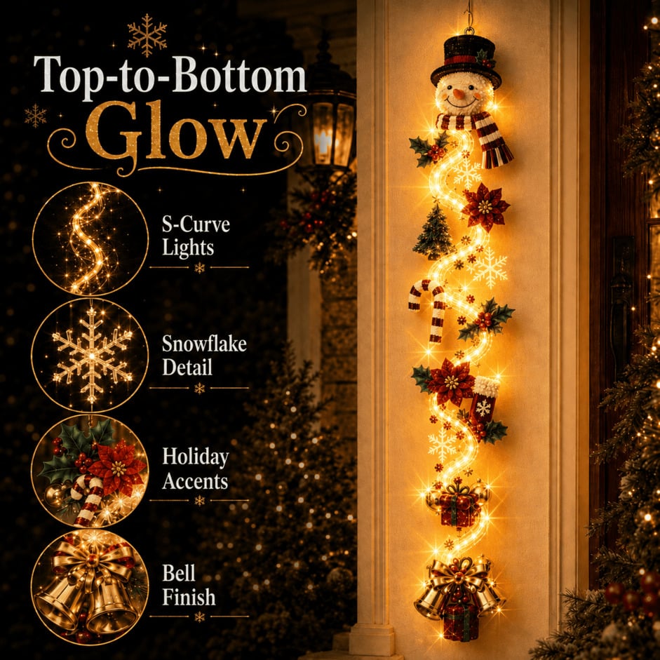 (🎁Last Day 49% OFF)🎅✨Glowing Christmas Door Hanger