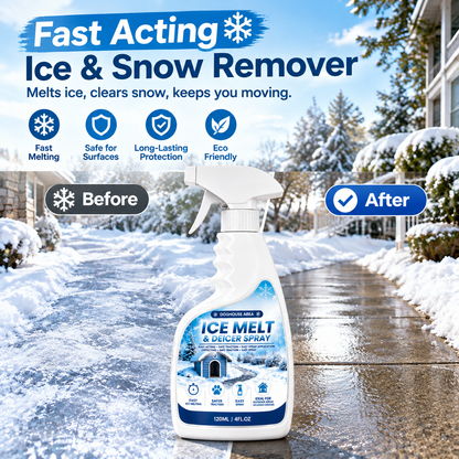 ❄️Outdoor De-Icing & Snow Melting Spray – pet-safe, dissolves frost on contact. Clear steps, walkways & patios fast