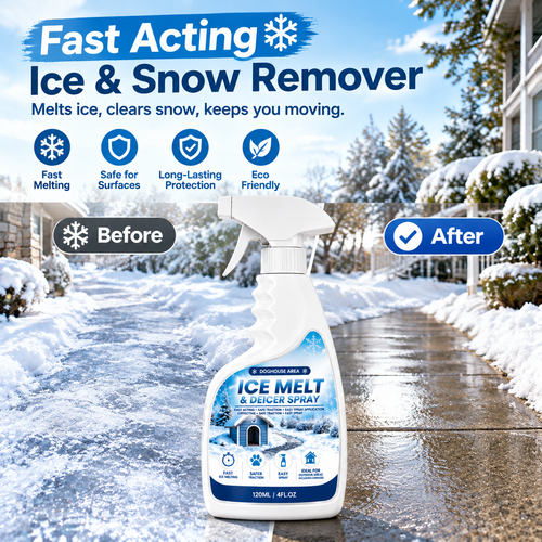 ❄️Outdoor De-Icing & Snow Melting Spray – pet-safe, dissolves frost on contact. Clear steps, walkways & patios fast