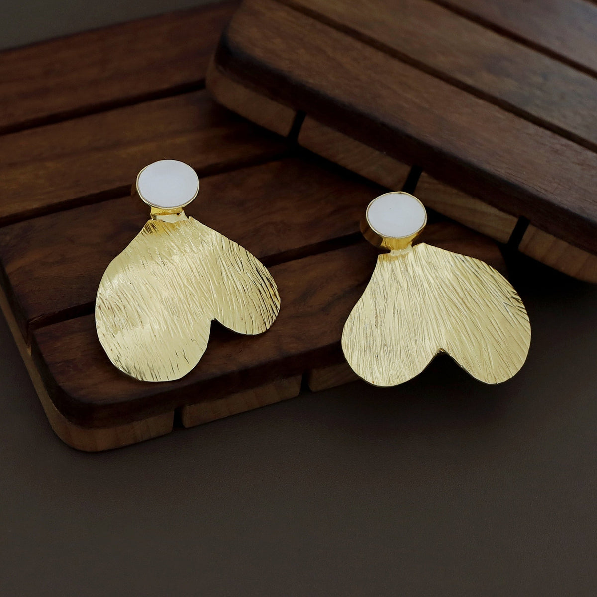 Golden Heart Earring