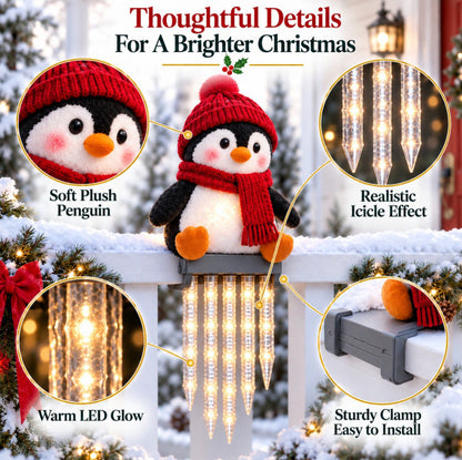 🎁Last Day 49% OFF - ☃️ WinterGlow Snowman Icicle Lights – Magical Christmas Hanging Decor ✨