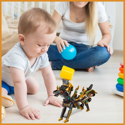 Christmas Special ✨ 2-in-1 Transforming Dragon Car Toy with Collision Action
