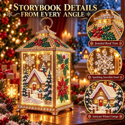✨ DIY Diamond Art Christmas Lantern – Make It, Light It, Display It