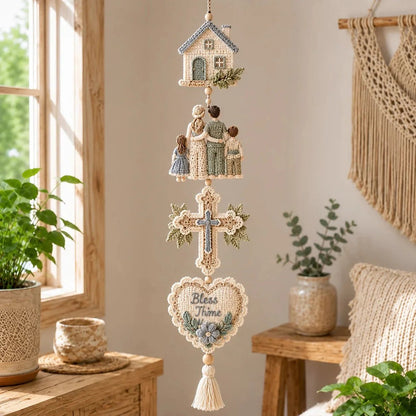 🎁Last Day 49% OFF - ✝️"Blessed Faith" DIY Crochet Kit – Hanging Decoration✨